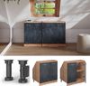 Dachschrägenschrank Rion Schwarz Beton 80 x 81.6 cm mit 2 Türen, Schrankkorpus 60 cm Tiefe Vicco Bild 5