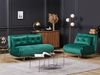 Sofa Set Samtstoff dunkelgrün 3-Sitzer VESTFOLD Bild 3