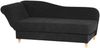 Recamiere mit Armteil links klappbar Katia Bezug Veloursstoff Buche natur / schwarz 22689 Bild 2