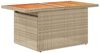 vidaXL 6-tlg. Garten-Sofagarnitur mit Kissen Beige Poly Rattan Akazie 3327475 Bild 5