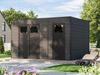 WPC Gartenhaus Modell Cubus 2-Raum 10,98 m² Bild 2
