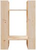 vidaXL Bücherregal/Raumteiler 41x35x57 cm Massivholz Kiefer 813854 Bild 3