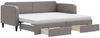 vidaXL Tagesbett Ausziehbar mit Schubladen Taupe 90x200 cm Stoff 3196873 Bild 2