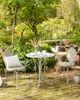 Beliani 'CILENTO' Gartenstuhl 2er Set, Metall Grau Bild 3