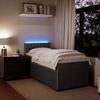 vidaXL Boxspringbett mit Matratze Dunkelgrau 80x200 cm Samt 3289897 Bild 4