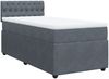 vidaXL Boxspringbett mit Matratze Dunkelgrau 80x200 cm Samt 3289897 Bild 3