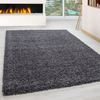 Hochflor Teppich Lux rechteckig - 160x230 cm - Grau Bild 2