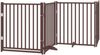 vidaXL 10-tlg. Hundetor mit Tür Faltbar Braun 800 cm Pappelholz 3155751 Bild 3