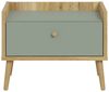 Nachtschrank >Whenua< in Mauvella Eiche, Salbei - 59,8x45,2x41,5cm (BxHxT) Bild 4