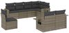 vidaXL 8-tlg. Garten-Sofagarnitur mit Kissen Grau Poly Rattan 3252777 Bild 2