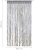 vidaXL Makramee Vorhang Anthrazit 140x240 cm Baumwolle 323993 Bild 5