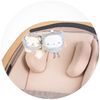 Chipolino Babywippe Senso Holzoptik Spielbogen Kopfstütze 3-Punkt-Gurt faltbar beige Bild 5
