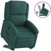 vidaXL Relaxsessel mit Aufstehhilfe Dunkelgrün Stoff 3204170 Bild 2