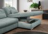 Polstergarnitur >Riordan< Schlaffunktion, Stauraum, Webstoff Corto mint - 314x104x184 (BxHxT) Bild 5