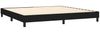 vidaXL Boxspringbett mit Matratze Schwarz 200x200 cm Stoff, Härtegrad: H2 [3144103] Bild 4