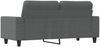 vidaXL 2-Sitzer-Sofa Dunkelgrau 140 cm Stoff 359392 Bild 5