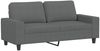 vidaXL 2-Sitzer-Sofa Dunkelgrau 140 cm Stoff 359392 Bild 2