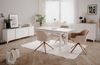Finori Bertrix 01A Kommode, Dekor Sandstein / weiß | Kommode für Wohnzimmer | Maß: B x H x T ca. 88 x 92 x 40 cm | Kommode mit 2 Türen und 2 Einlegeböden Bild 2