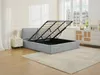 Vente-unique - TENESE Bett Stoff Grau - B 225 cm x H 95 cm x L 193 cm Bild 3