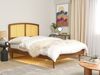 Bett mit LED VARZY 140 x 200 cm LED Rattan Heller Holzfarbton Bild 3