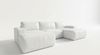 Ecksofa EINAR 362x170 cm mit Schlaffunktion, Bonellfederkern und Bettkasten, Farbe: Weiß Bild 2