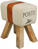 Hocker Sitzhocker Sitzbank POSTE Massivholz 40x30x47cm Bild 2