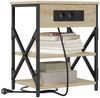 vidaXL Nachttisch 2 pcs Sonoma-Eiche 41 x 31 x 51 cm Holzwerkstoff 859518 Bild 3