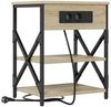 vidaXL Nachttisch 2 pcs Sonoma-Eiche 41 x 31 x 51 cm Holzwerkstoff 859518 Bild 5