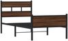 vidaXL Bettgestell ohne Matratze Braun Eiche 90x190 cm Holzwerkstoff 4017336 Bild 3