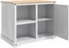 vidaXL Küchentrolley 2 pcs Weiß und Honigwachs 112 x 77 x 91,5 cm 3425383 Bild 3