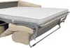 Vente-unique - RETUNA Sofa SamtStoff Beige - B 208 cm105 cm x H 90 cm x L 220 cm Bild 5