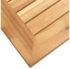 vidaXL Garten-Beistelltisch 45x45x38 cm Massivholz Akazie & Edelstahl 46492 Bild 3