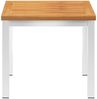 vidaXL Garten-Beistelltisch 45x45x38 cm Massivholz Akazie & Edelstahl 46492 Bild 2