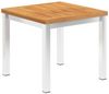 vidaXL Garten-Beistelltisch 45x45x38 cm Massivholz Akazie & Edelstahl 46492 Bild 5
