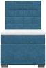 vidaXL Boxspringbett mit Matratze Blau 90x200 cm Samt 3290814 Bild 4