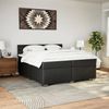 vidaXL Boxspringbett mit Matratze Schwarz 200x200 cm Kunstleder 3288436 Bild 4