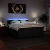 vidaXL Boxspringbett mit Matratze Schwarz 200x200 cm Kunstleder 3288436 Bild 5