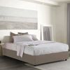 Talamo Italia - Maria Doppelbett, Bettkasten mit Stoffbezug, 100 % Made in Italy, Öffnung vorne, geeignet für Matratze 160x200 cm, Taupe Bild 1