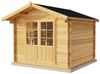 Alpholz Garten- und Gerätehaus Roger Gartenhaus aus Holz in Pinie Holzhaus mit 34 mm Wandstärke Blockbohlenhaus mit Montagematerial Bild 2