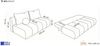 WFL GROUP Schlafsofa Milla mit Bettkasten – 3 Sitzer Couch mit Schlaffunktion, Bettfunktion, MADE IN EU, Schlaffläche 150 × 200 cm, Skandinavische Polstercouch im modernen Design – Weicher Boucle Bild 3