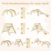 4 in 1 Kletterdreieck mit Rutsche & Kletterbogen & Doppelseitige Rampe Klettergerüst Macaron Bild 5