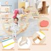 4 in 1 Kletterdreieck mit Rutsche & Kletterbogen & Doppelseitige Rampe Klettergerüst Macaron Bild 4