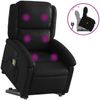 vidaXL Massagesessel mit Aufstehhilfe Schwarz Kunstleder 3204233 Bild 2