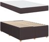 vidaXL Bettrahmen mit Matratze Dunkelbraun 120 x 190 cm Stoff 3398369 Bild 4