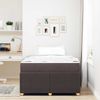vidaXL Bettrahmen mit Matratze Dunkelbraun 120 x 190 cm Stoff 3398369 Bild 3