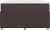 vidaXL Bettrahmen mit Matratze Dunkelbraun 120 x 190 cm Stoff 3398369 Bild 5