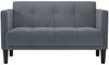vidaXL Zweisitzer-Sofa Dunkelgrau 111 cm Samt 4100571 Bild 3