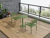 Vente-unique - NILY Garden dining set Metall Grün - B 55 cm x H 79,5 cm x L 55 cm Bild 2