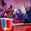 Clanmacy Becher Bierpong becher set 110 teilig (100 Becher, 10 Bälle) Kunststoff Bild 3