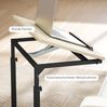 Beistelltisch in C-Form 55 x 36 x 62,5-82,5 cm mit Rollen und neigbarer Tischplatte Bild 5